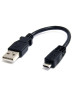 Καλώδιο USB 2.0 A σε USB B micro 0.15m Μαύρο