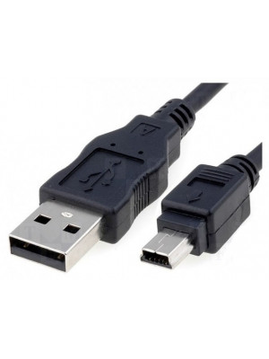 Καλώδιο USB 2.0 A σε USB B mini 1.8m Μαύρο