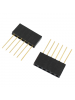 2.54mm Pitch 6 Pin Single Row Stackable Shield Female Header