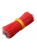Breadboard Jumper Cable Wires Tinned Red - 50 pcs