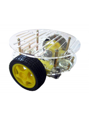 2WD Mini Round Double-Deck Smart Robot Car Chassis Kit για Arduino