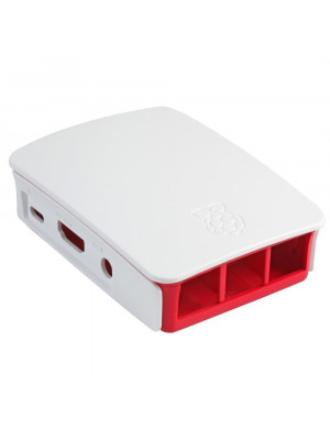 Αυθεντική θήκη για Raspberry PI 3 (Άσπρο-Κόκκινο)